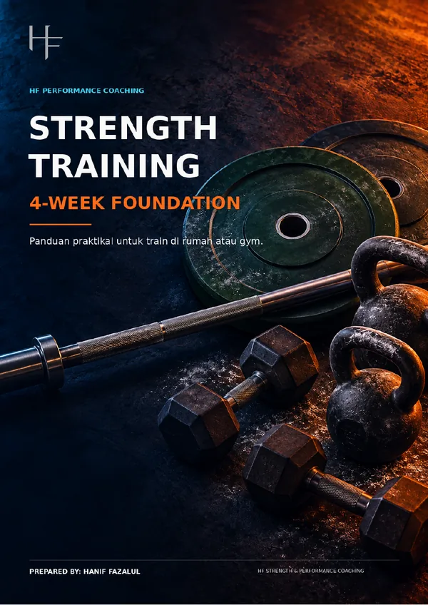 Cover ebook Strength Training 4-Week Foundation
